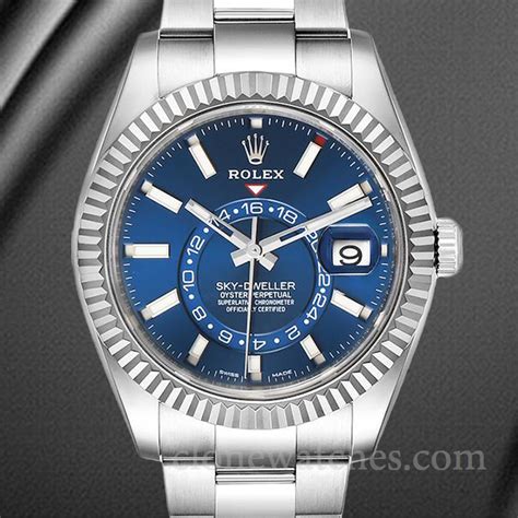 rolex sky dweller plateado automatico|rolex sky dweller manual.